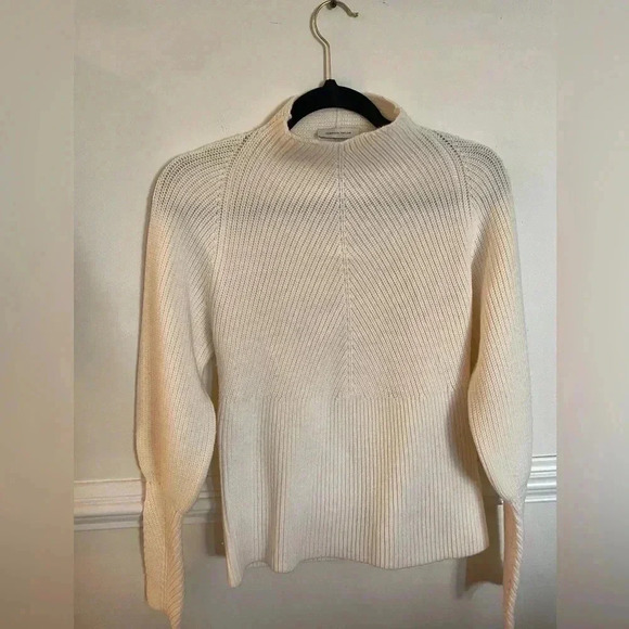 Rebecca Taylor Backless MockNeck Wool Sweater Sz - Picture 7 of 12